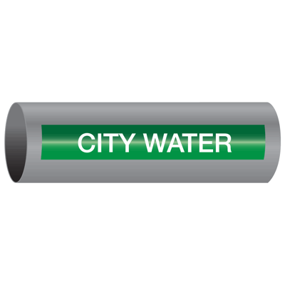Xtreme-Code™ Self-Adhesive High Temperature Pipe Markers - City Water