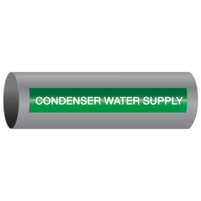Xtreme-Code™ Self-Adhesive High Temperature Pipe Markers - Condenser Water Supply