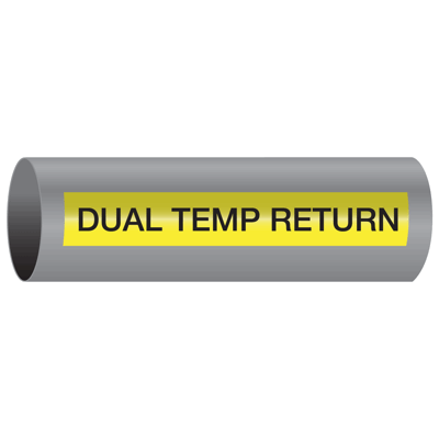 Xtreme-Code™ Self-Adhesive High Temperature Pipe Markers - Dual Temp Return