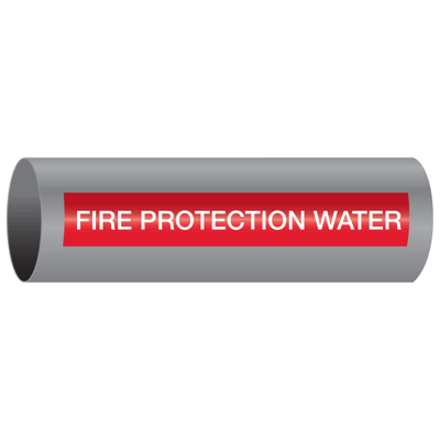 Xtreme-Code™ Self-Adhesive High Temperature Pipe Markers - Fire Protection Water