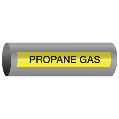 Xtreme-Code™ Self-Adhesive High Temperature Pipe Markers - Propane Gas