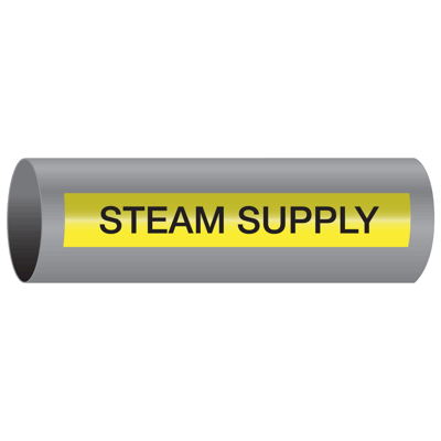 Xtreme-Code™ Self-Adhesive High Temperature Pipe Markers - Steam Supply