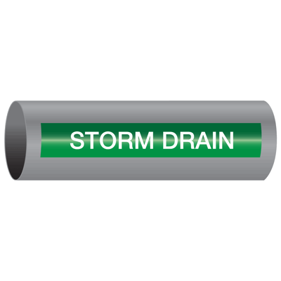 Xtreme-Code™ Self-Adhesive High Temperature Pipe Markers - Storm Drain