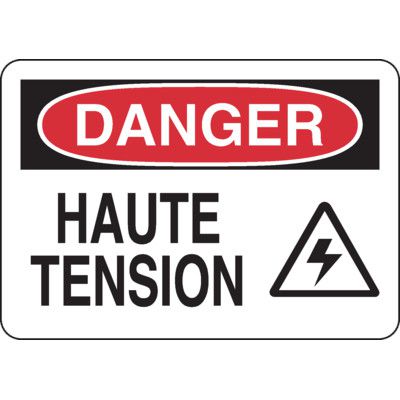 Enseignes de Sécurité - Danger Haute Tension