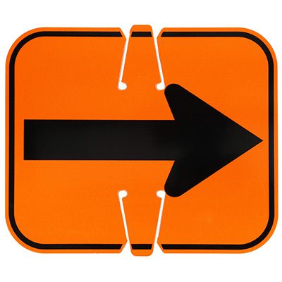 Traffic Cone Signs - Arrow