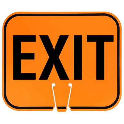 Arrow Sign Traffic Cone Signs - Exit EXIT