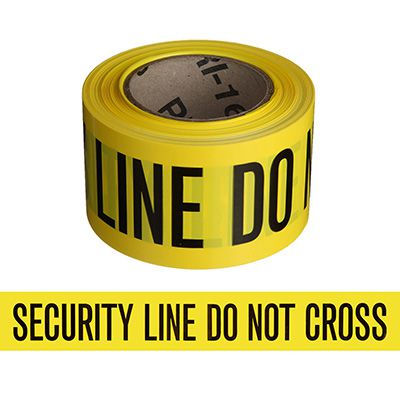 Economy Printed Barricade Tape - Security Line