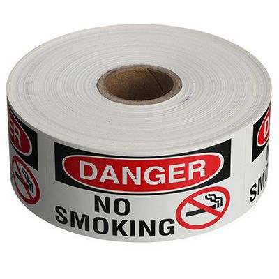 Safety Labels On A Roll - Danger No Smoking