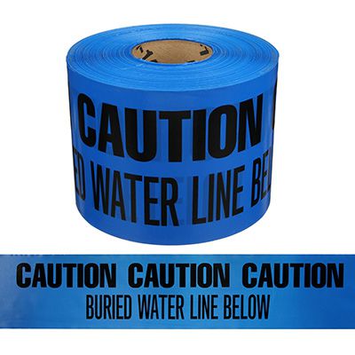 Underground Warning Tape - Caution Buried Water Line Below