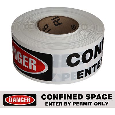 Confined Space Barricade Tape