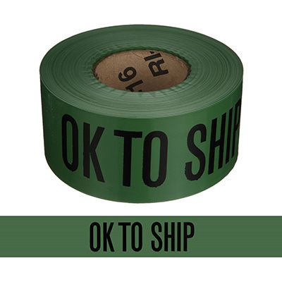 Quality Control Barricade Tape - Ok To Ship