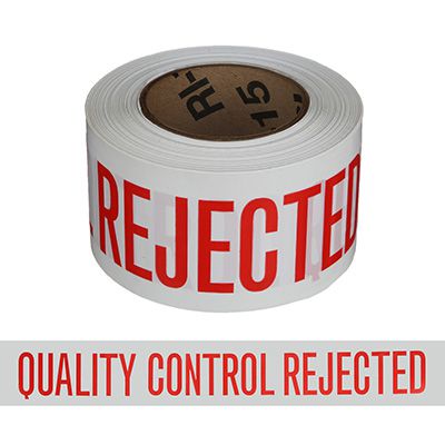 Quality Control Barricade Tape - Rejected