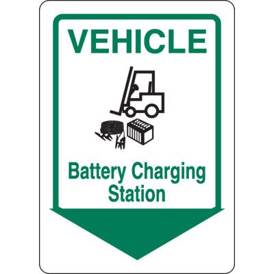 Vehicle  Battery Charging Station Safety Equipment Marker