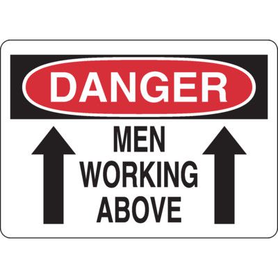 Machine & Operational Signs - Danger Men Working Above
