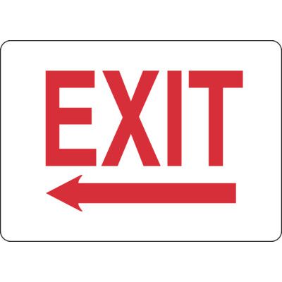 Luminous Path Marker Signs - Exit with Arrow Left