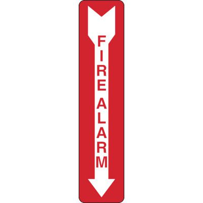 Adhesive Vinyl Fire Exit Signs - Fire Alarm