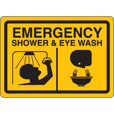 Emergency Shower & Eye Wash Signs