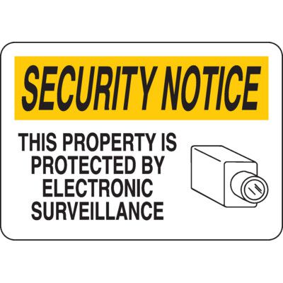 Security Camera Signs - Electronic Surveillance