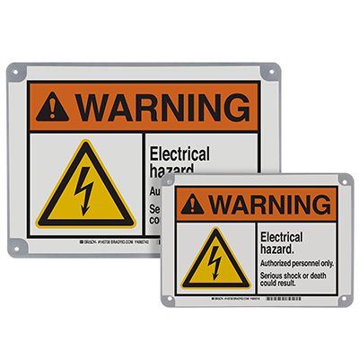 ToughWash® Encapsulated Signs - Warning Electrical Hazard