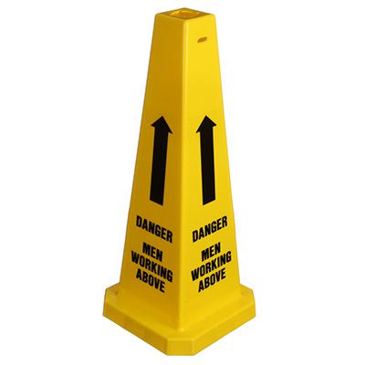 Safety Traffic Cones - Danger Men Working Above