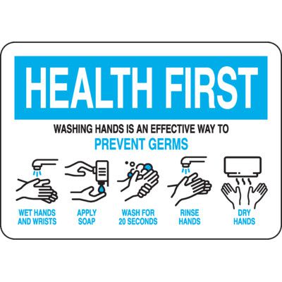 Washing Hands Is An Effective Way To Prevent Germs Sign