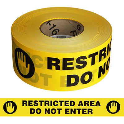 Barricade Tape - Restricted Area Do Not Enter