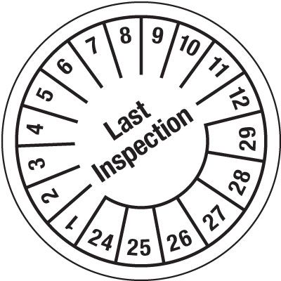 Plastic 6-Year Inspection Punch Tags [2024-2029]