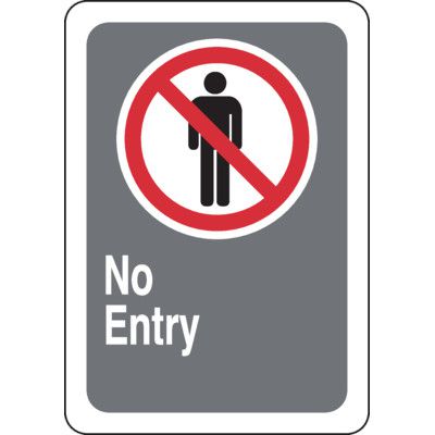CSA Safety Sign - No Entry
