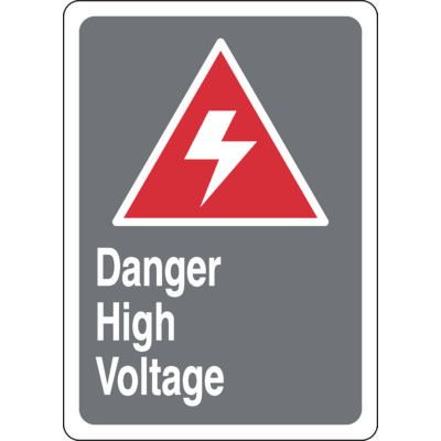 CSA Safety Sign - Danger High Voltage