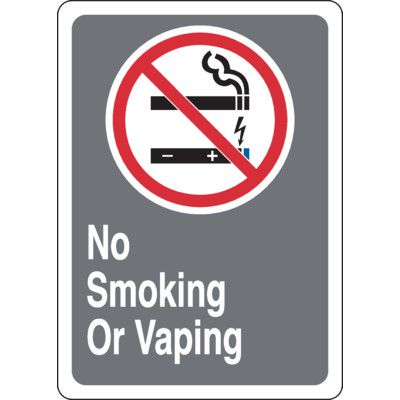 CSA Safety Sign - No Smoking or Vaping