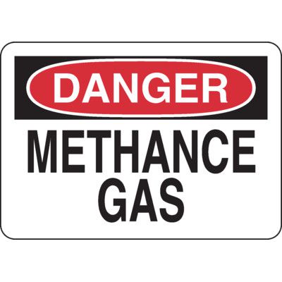 Danger: Methane Gas Sign