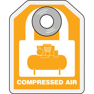 Compressed Air - Hazard ID Padlock Tags