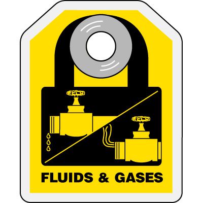 Fluids & Gases - Hazard ID Padlock Tags