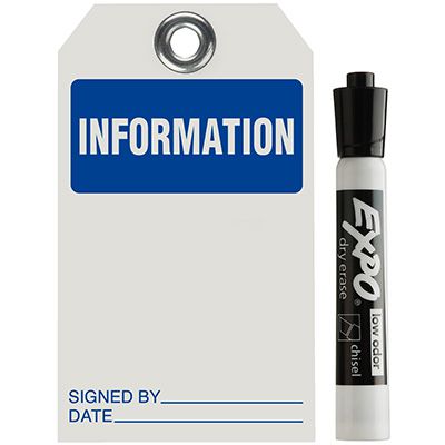 Information - Dry Erase Tag