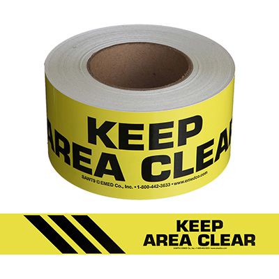 Keep Area Clear Message Tape Nadco 3X200-SAWT9