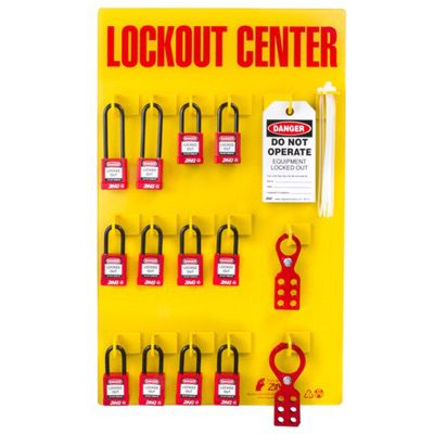 Zing® RecycLockout Lockout Station, 12 Padlocks