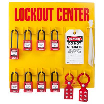 Zing® RecycLockout Lockout Station, 8 Padlocks