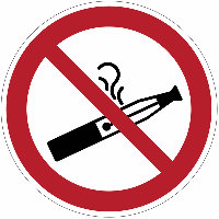 Panneau « interdiction de vapoter »