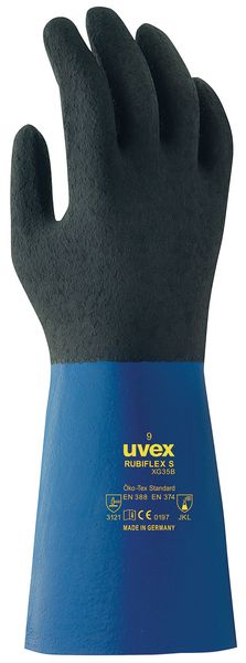 Gants de protection chimique Uvex Rubiflex S XG