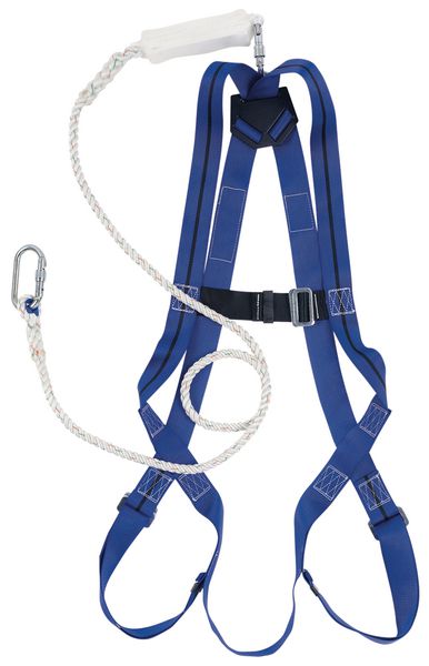 Kit anti-chute standard, harnais, longe et mousqueton