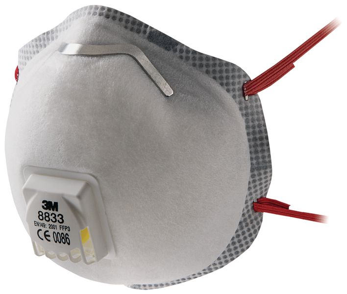 Masque de protection anti-poussière FFP3 jetable avec bords à texture gaufrée