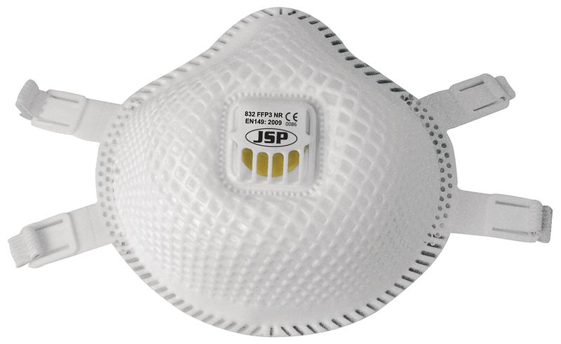 Masque de protection anti-poussière FFP3 jetable sans pièce métallique