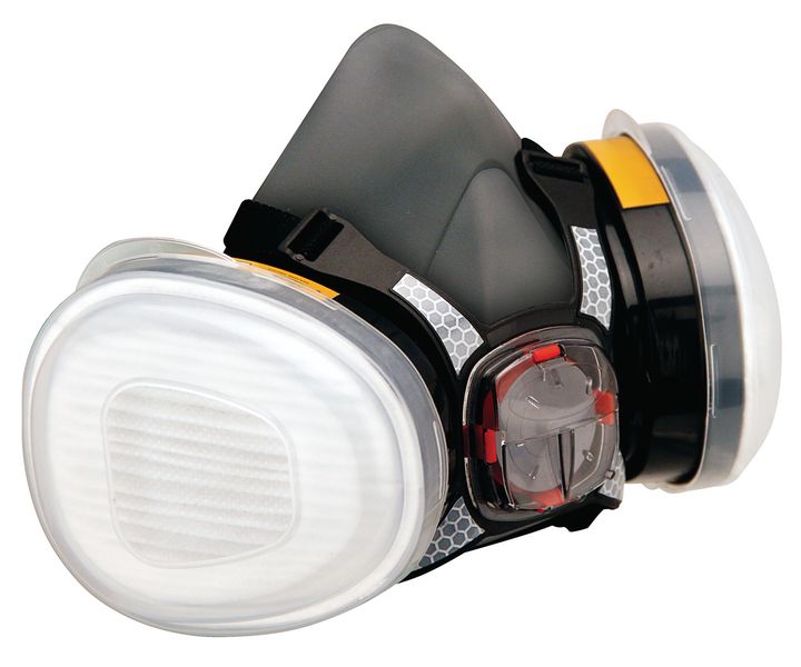 Demi-masque respiratoire FORCE 8 de protection respiratoire bi-filtre standard
