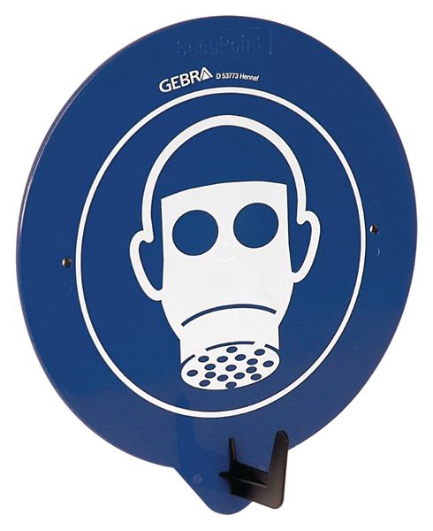 Crochet porte-EPI avec pictogramme "Masque de protection respiratoire obligatoire"