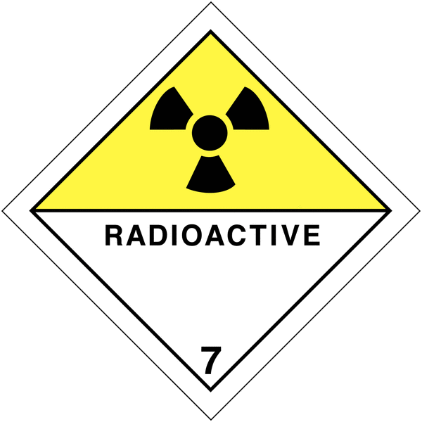 Signalisation de transport international "Matières radioactives"