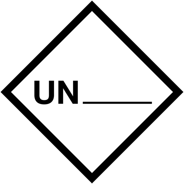 Etiquettes de transport international UN à compléter