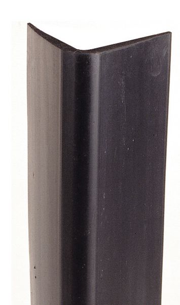 Cornières de protection d'angle en néoprène noir lisse ou strié