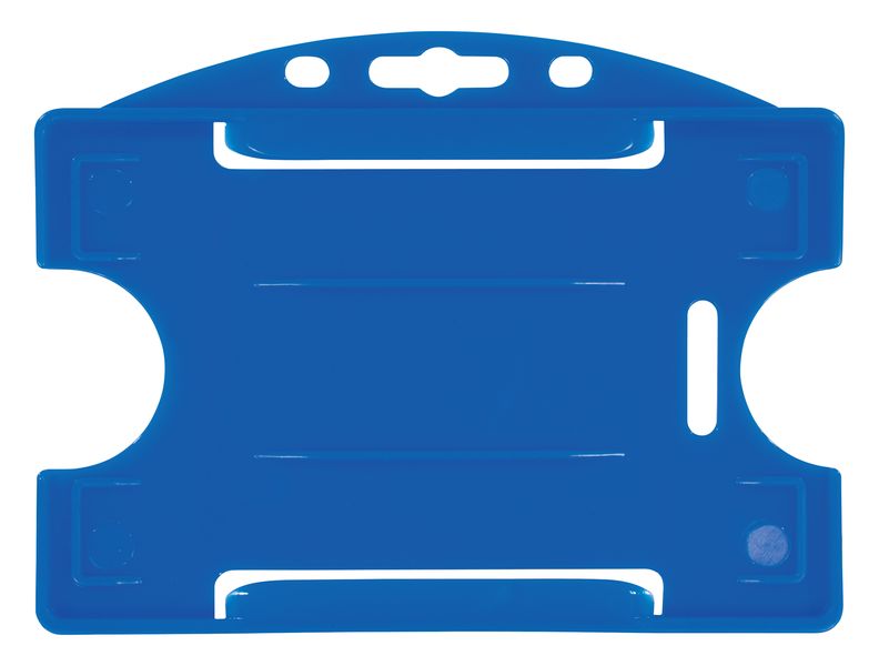 Porte-badge rigide en plastique coloré, pour carte ISO 86 x 54 mm