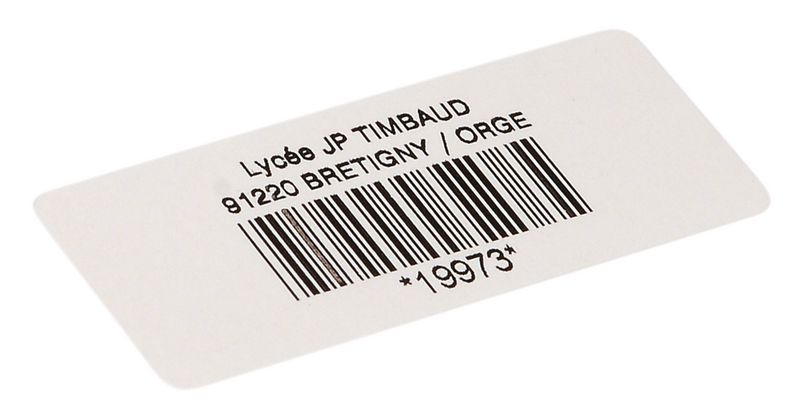 Etiquettes code à barres en papier