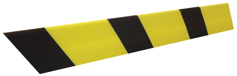 Cornière de protection en mousse polyéthylène haute densité noire et jaune